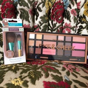 Makeup kit and brushes